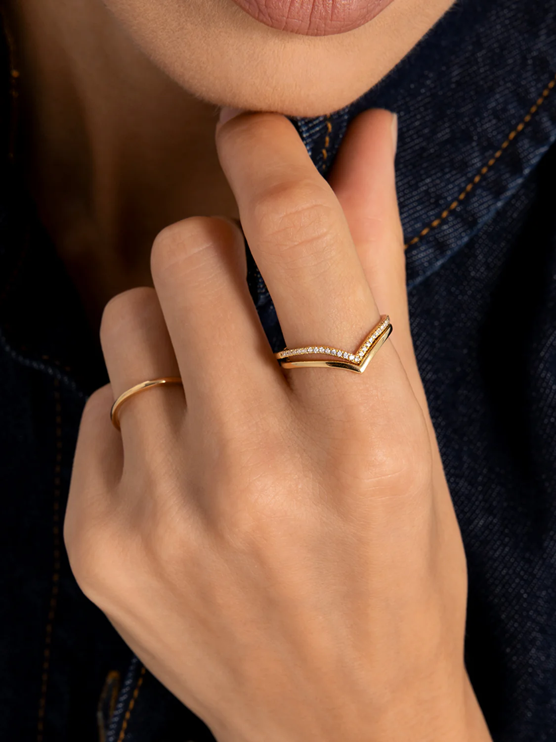 Delicate Wishbone Stacker Set