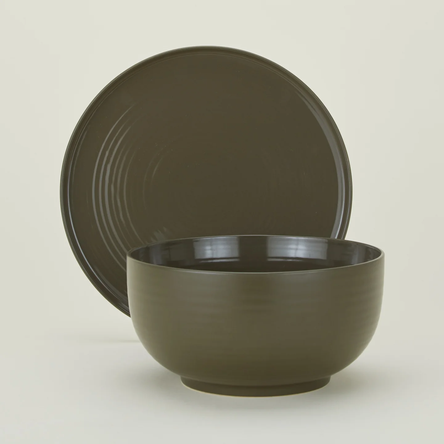 Essential Serveware, 2 Piece Set - Olive