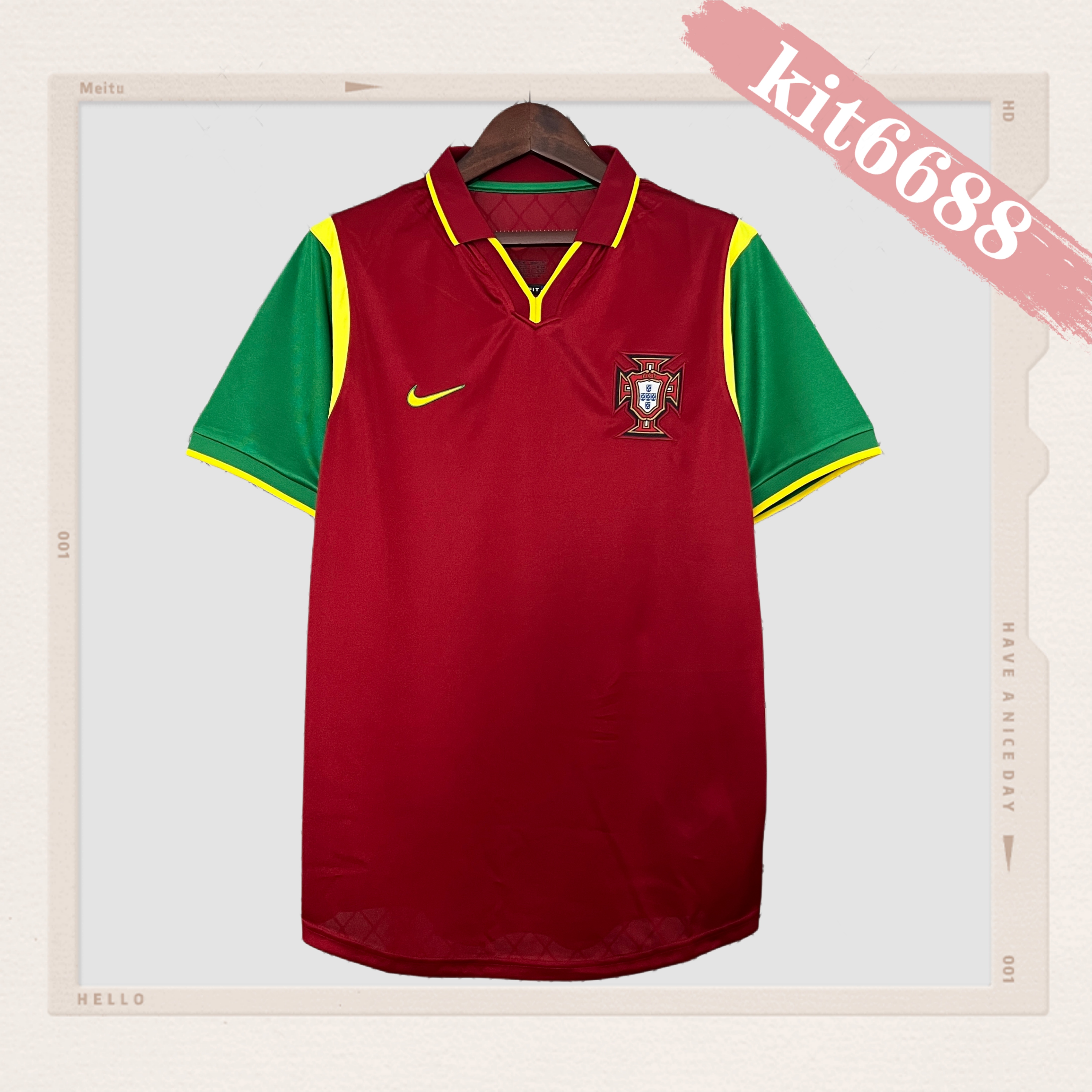 1999 Portugal home  Retro Football Shirt