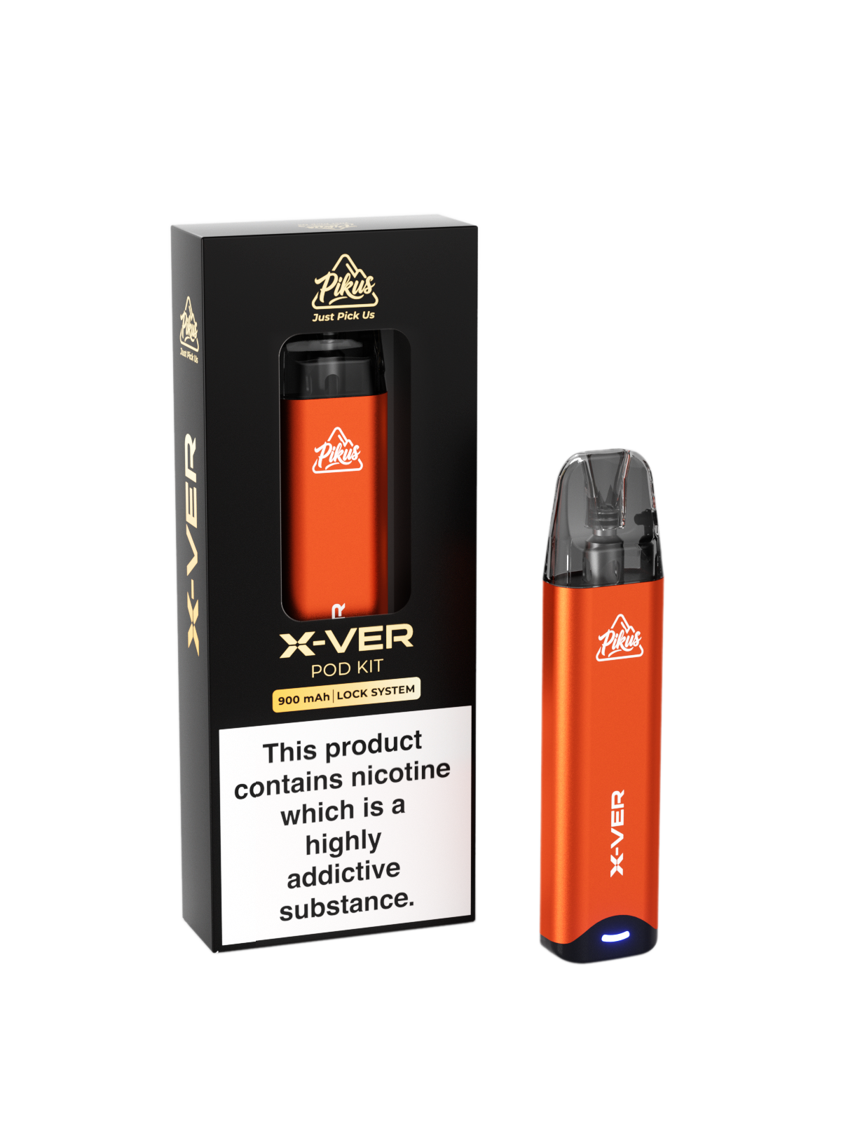 Pikus X-Ver Pod Kit - Shiny Orange
