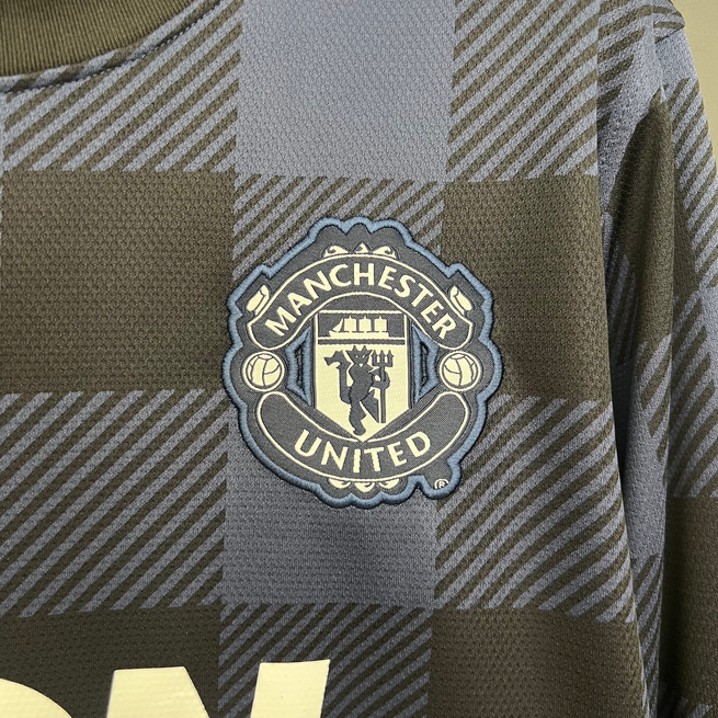 13/14 Manchester United away long sleeved retro football jersey