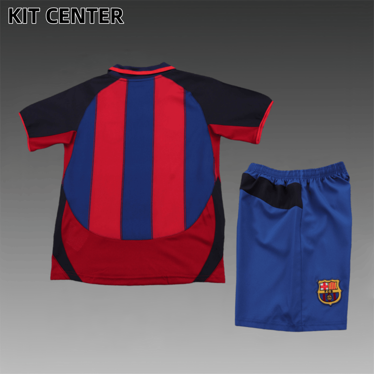 2003/2004 Barcelona home Retro Football Shirt (Kids Kit)