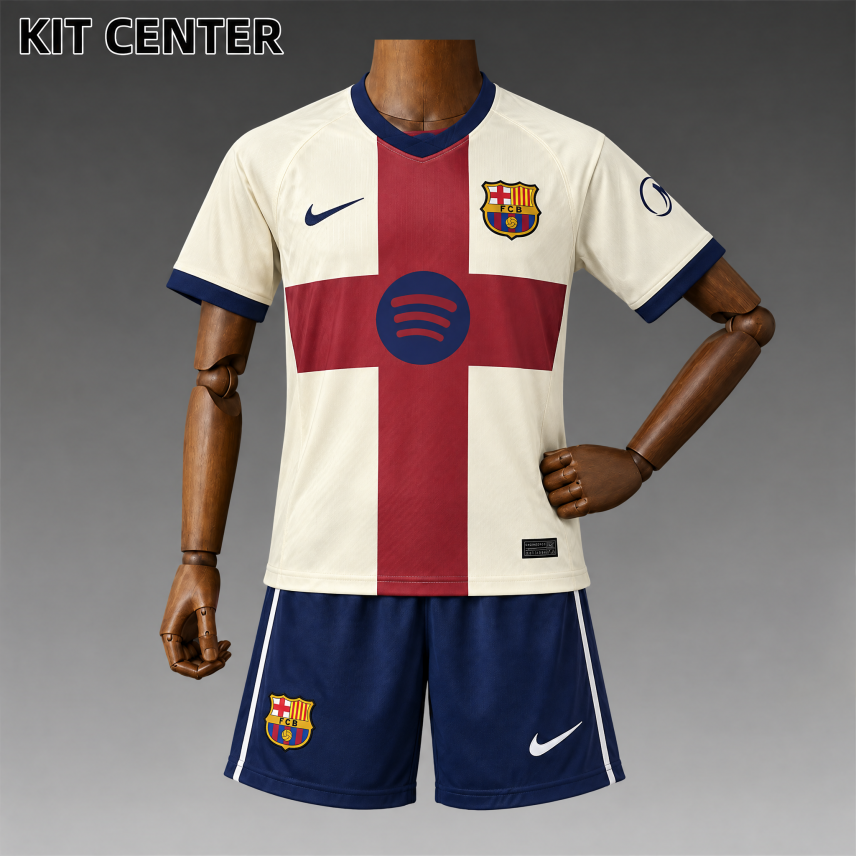 2026/2027 Barcelona Fourth Kids Kit（Adult Kids Kit socks）