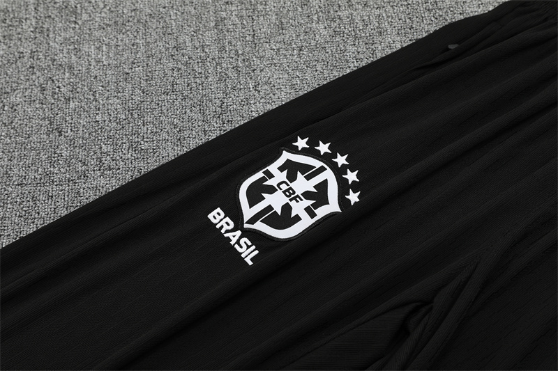 25/26 Brazil yellow Half Zip Training Kit (Adult Kids Kit)