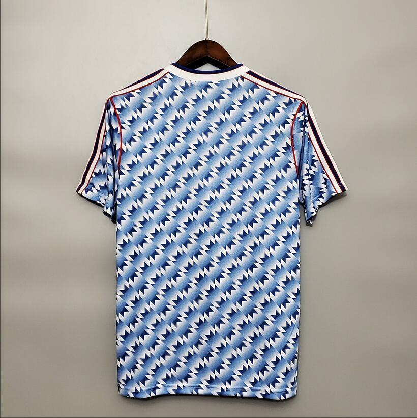 90/92Manchester United Away  retro football jersey