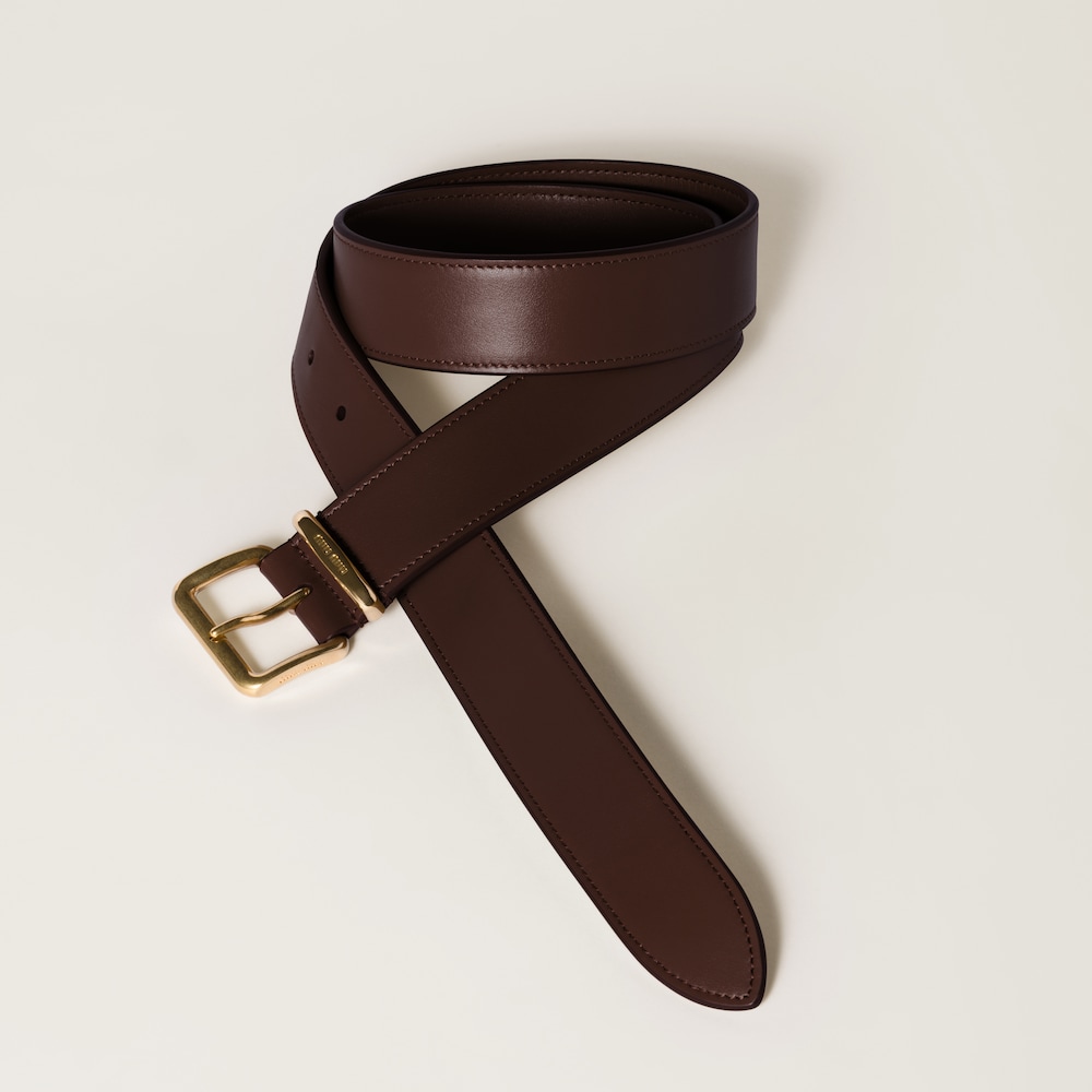 Leather belt