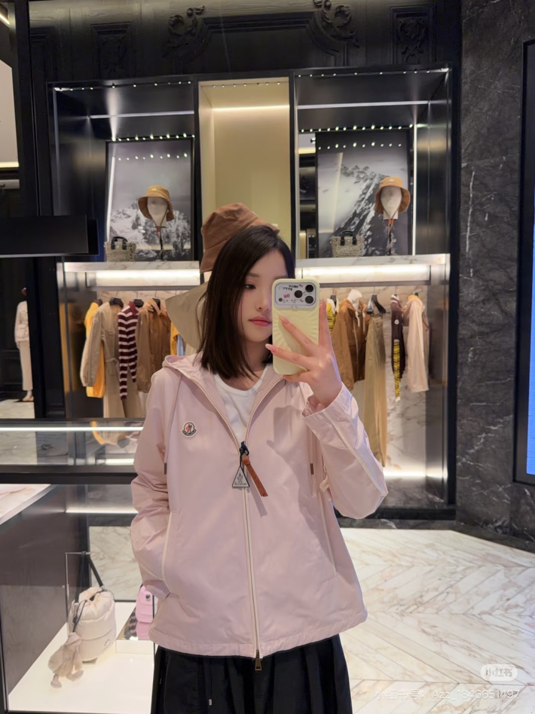 Moncler 2026 Autumn Winter Women's Jackets Polyester Hooded Tassel Zipper Casual Slim Woman's Coats MKDFWJ26006