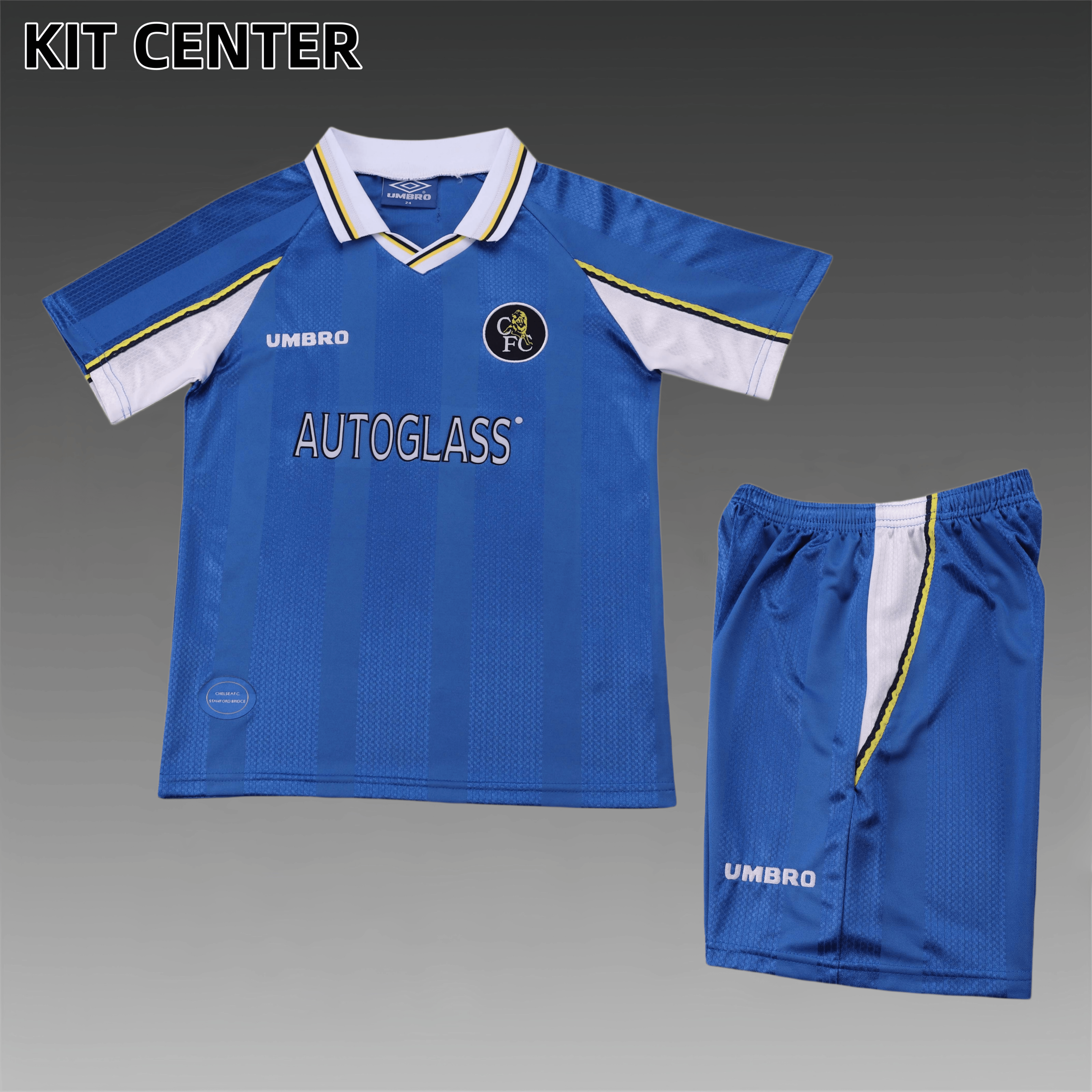 1997/1999 Chelsea Retro home  Football Shirt (Kids Kit)