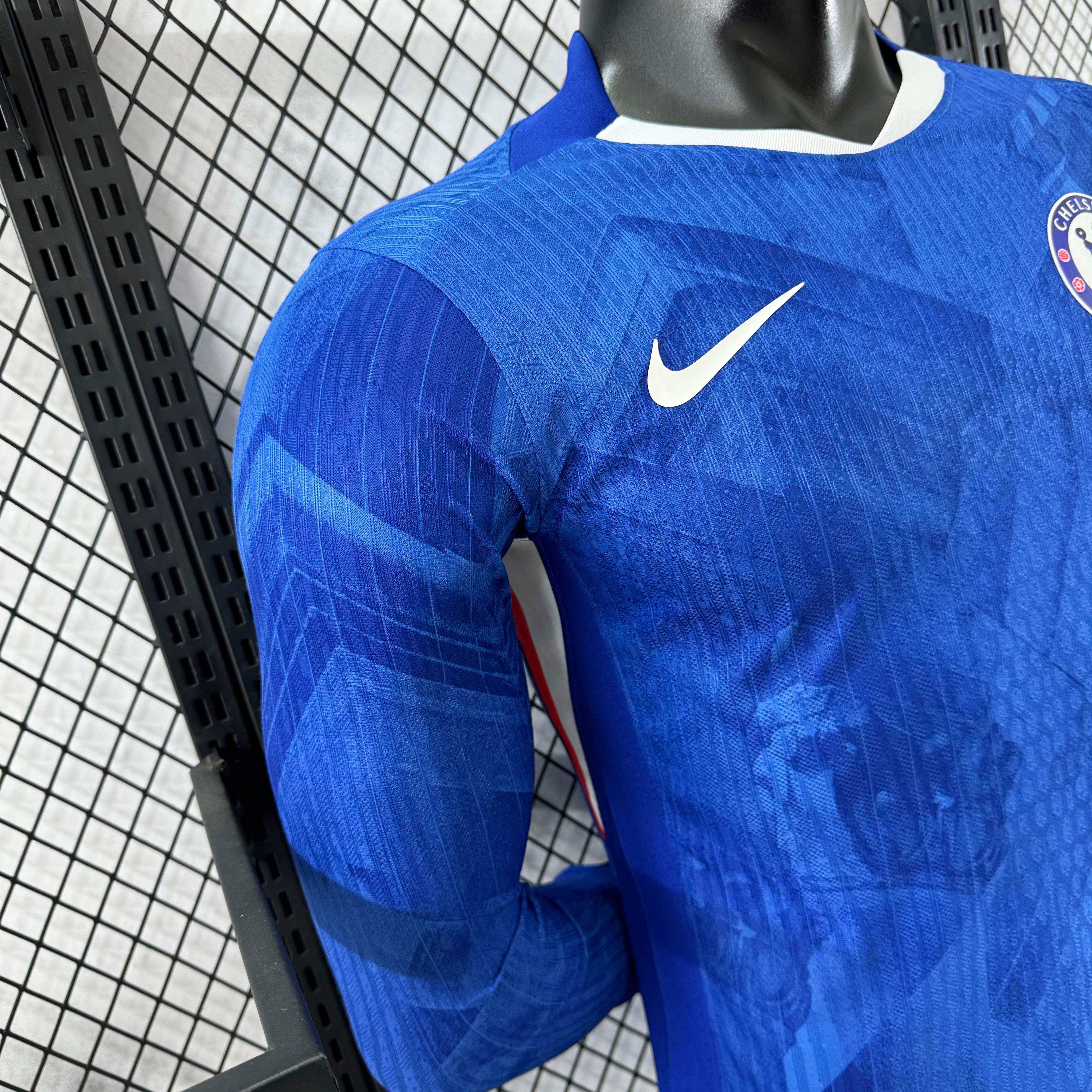 2025/2026 Chelsea Home Long Sleeve Football Shirt (Player)