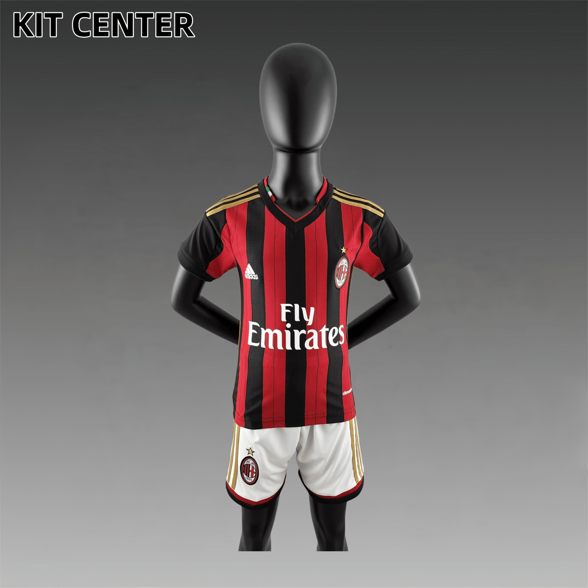 2013/2014 AC Milan Home Retro Football Jersey (Kids Kit)