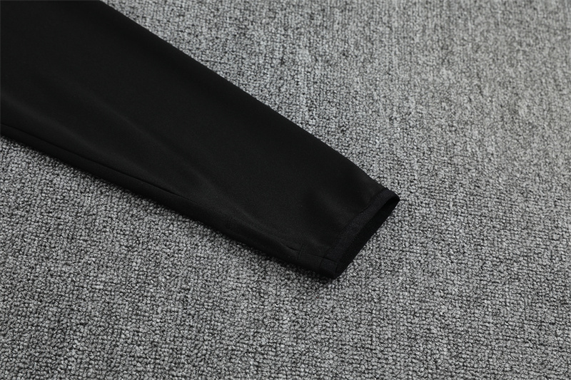 25/26 Real Madrid black Half Zip Training Kit (Adult Kids Kit)