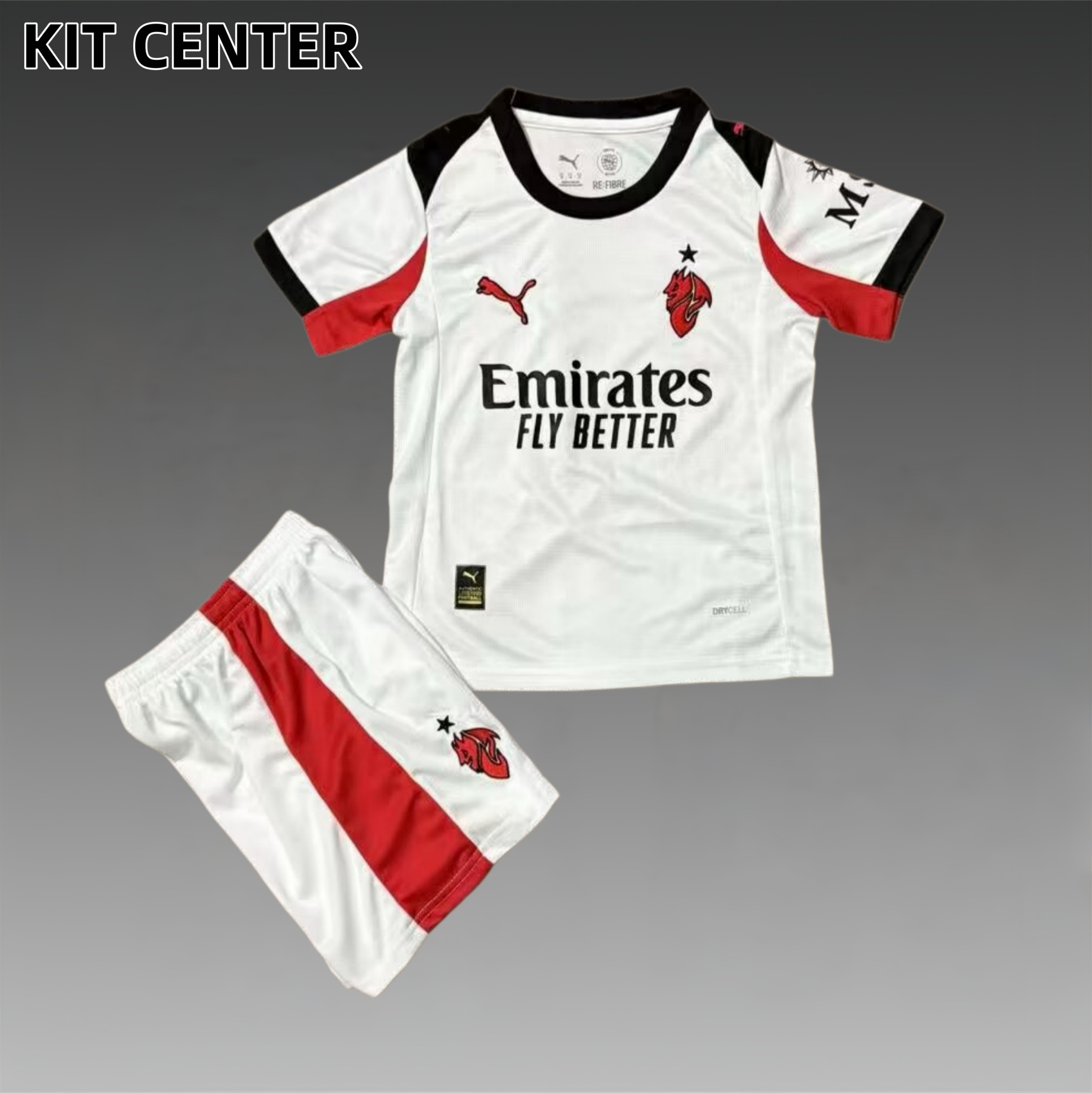 2025/2026 AC Milan Away Football shirt (Adult Kids Kit socks）