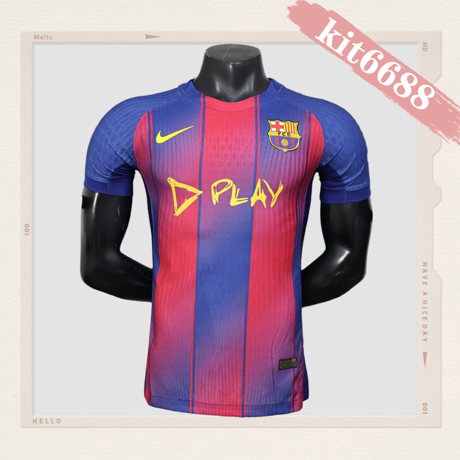 2025/2026 Barcelona Ed Sheeran co-branded home football shir (Player Edition)