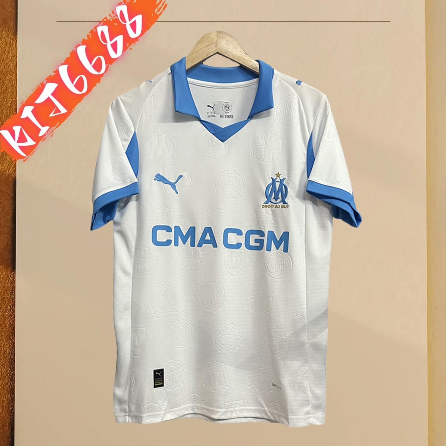 2025/2026 Marseille Home Football Shirt（Fan Edition）