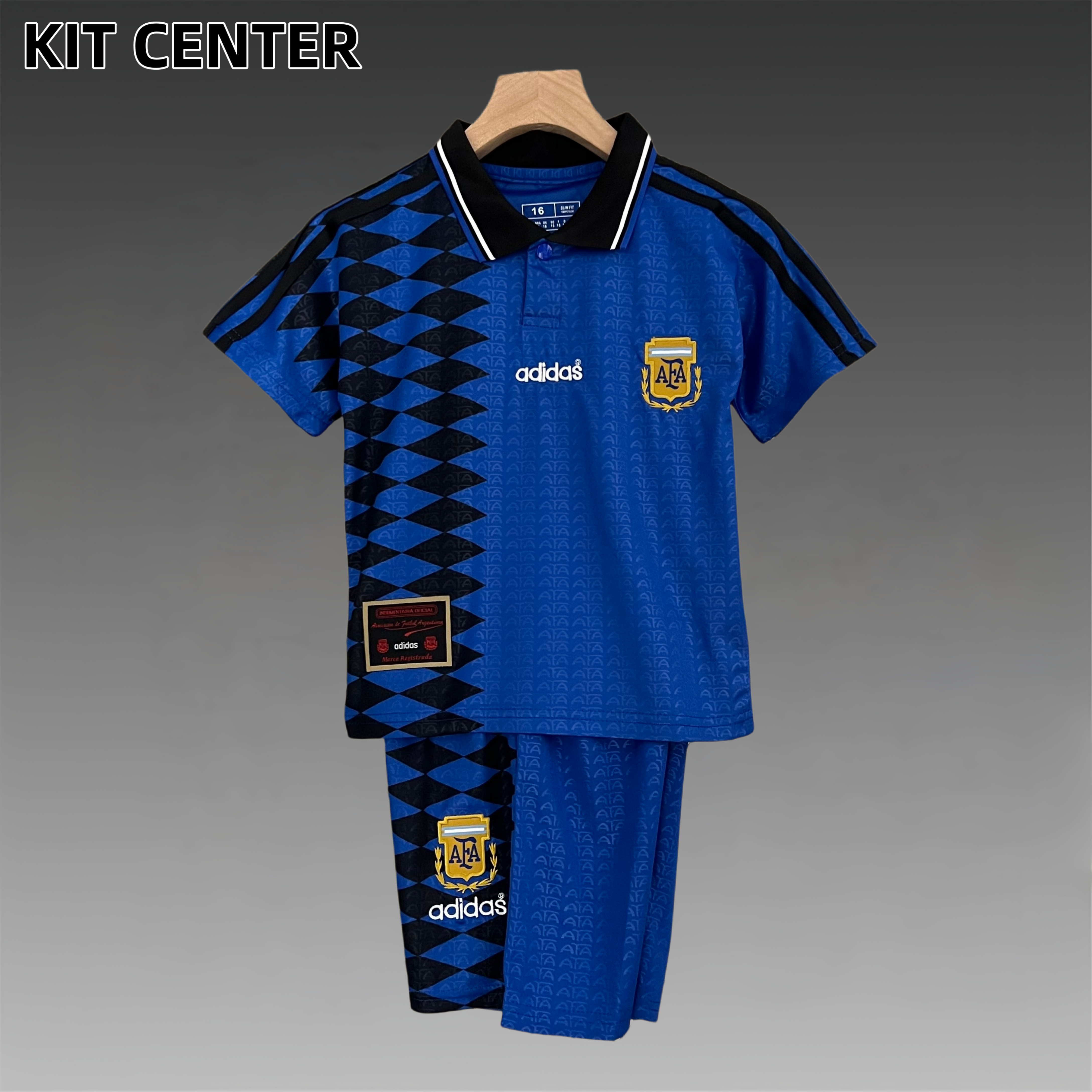 1994 Argentina away Retro Football Shirt kids Kit
