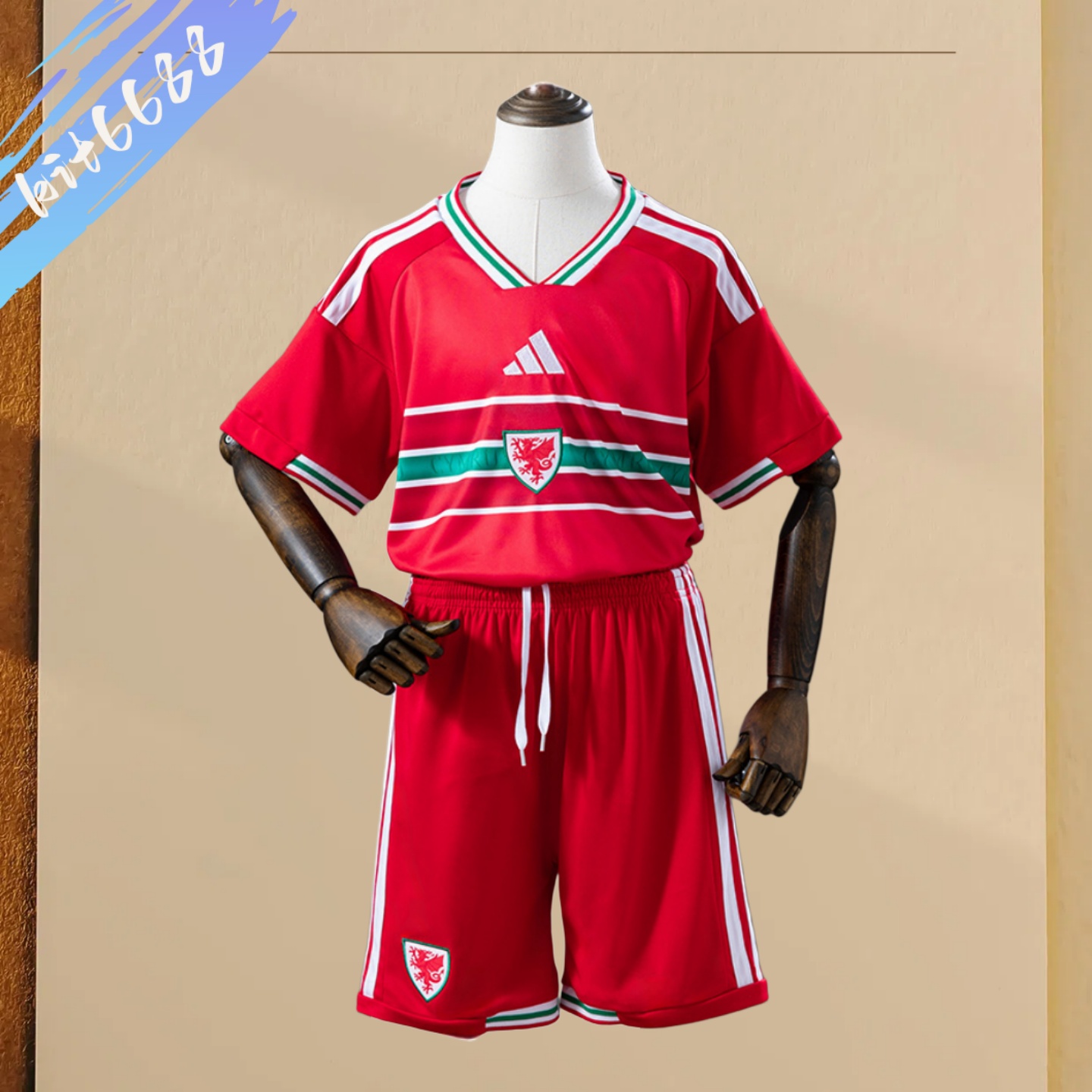 2026 Wales home football shirt (Kids Kit socks )