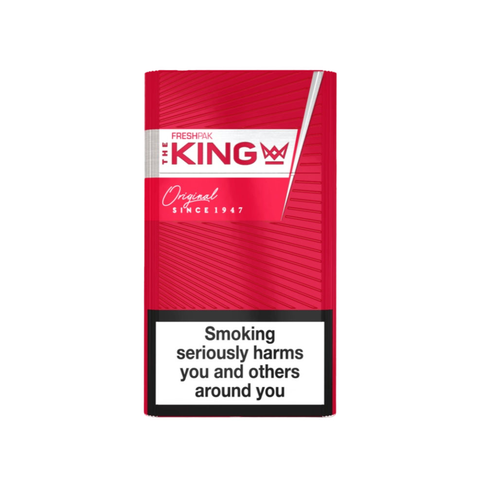 The King Original Red King Size Cigarettes - Imported Travel Retail Version