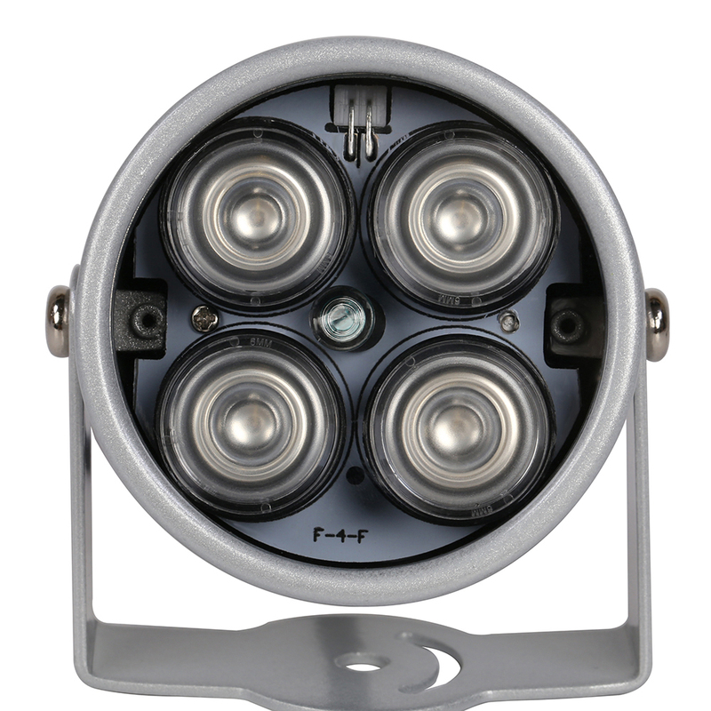 Gadinan 4 array LEDs Infrared Waterproof Night Vision IR illuminator Light 850nm For CCTV Security Camera CCTV Fill Light DC 12V