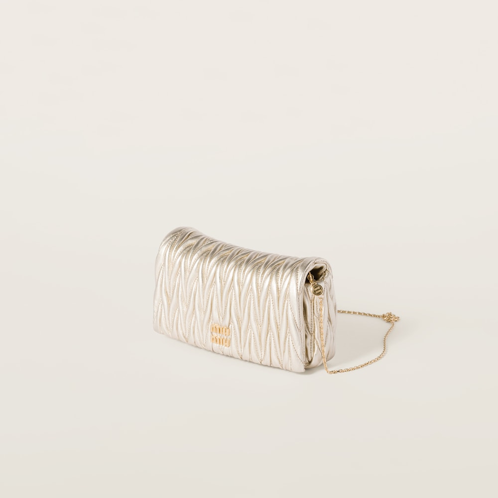 Matelassé nappa leather mini-bag