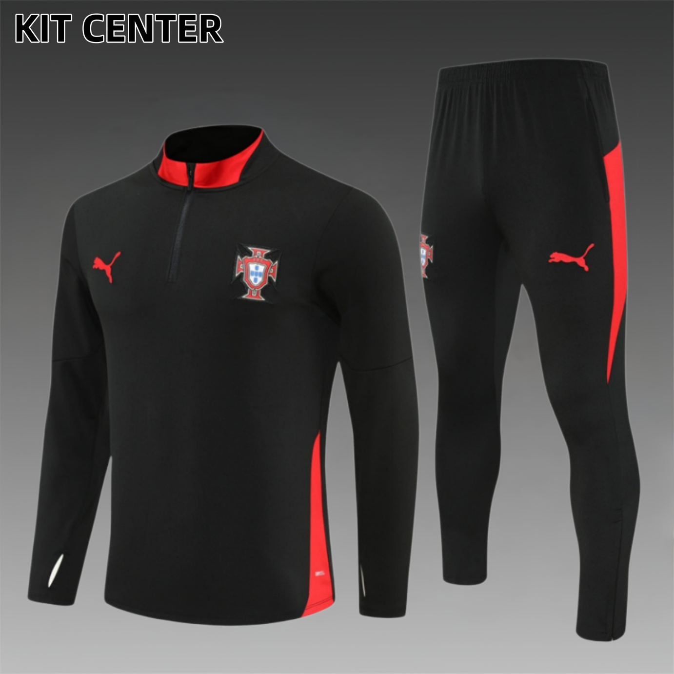 2025/2026 Portugal Adult Half Zip Training Suit (Adult Kids Kit)