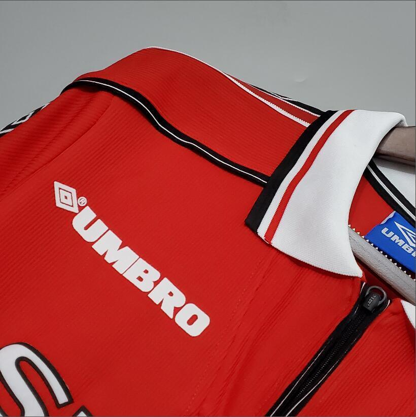 98/99 Manchester United home long sleeved retro football jersey