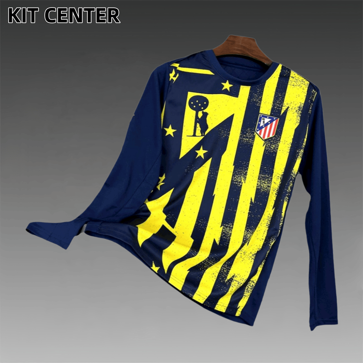 2025/2026 Atletico Madrid Pre-match Training Long Sleeved Football Shirt （Fan Edition）