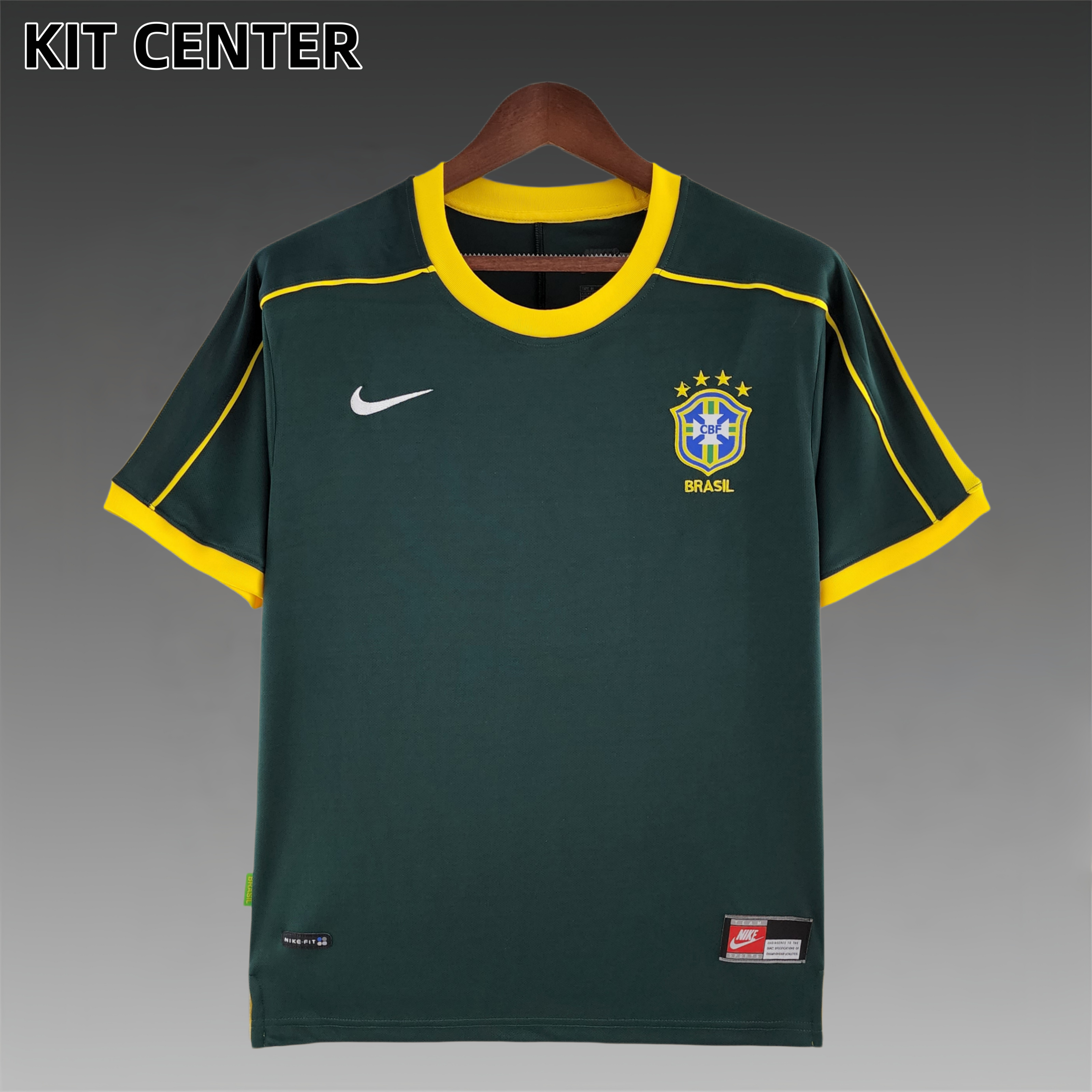 1998 Brazil Goalkeeper Retro Football Shirt