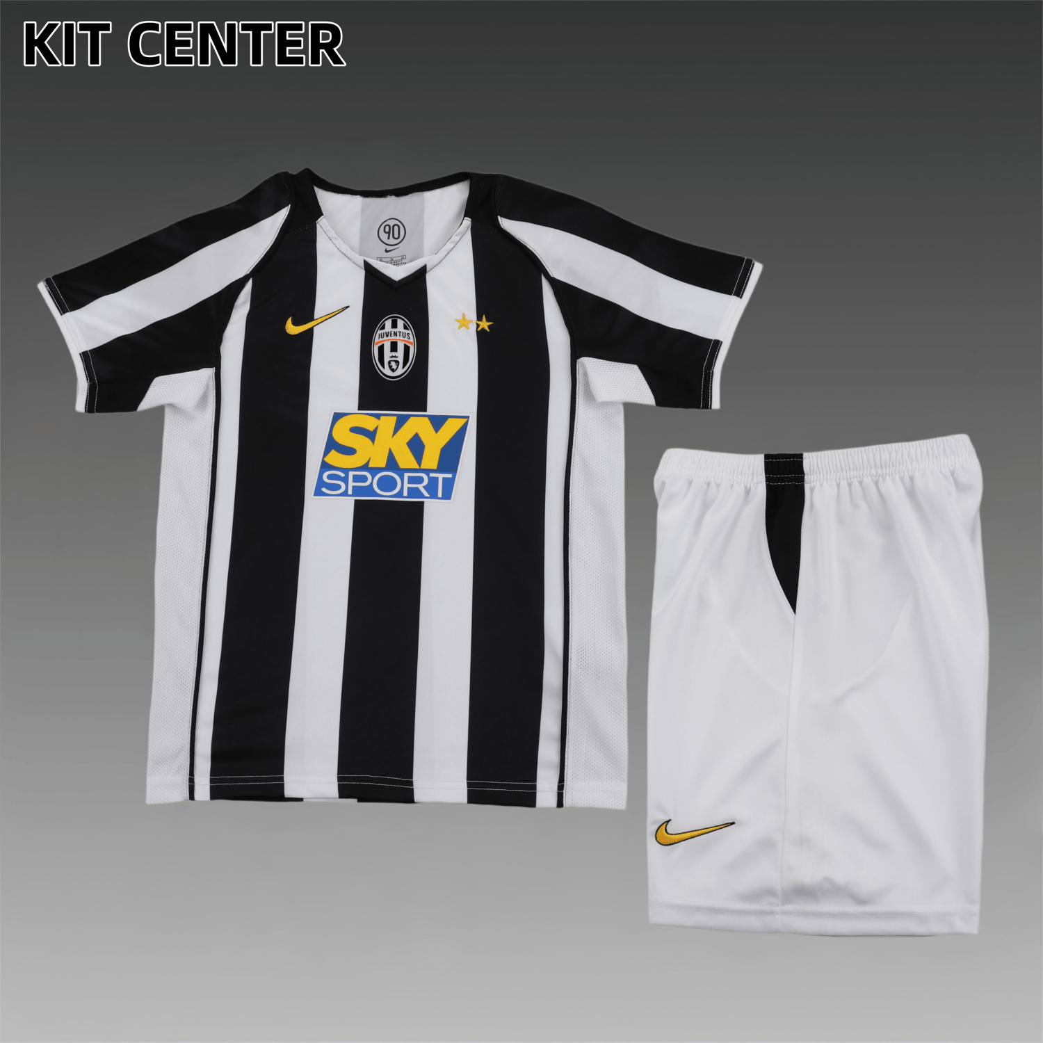 2004/2005 Juventus Third Away Retro Football Shirt Kids Kit