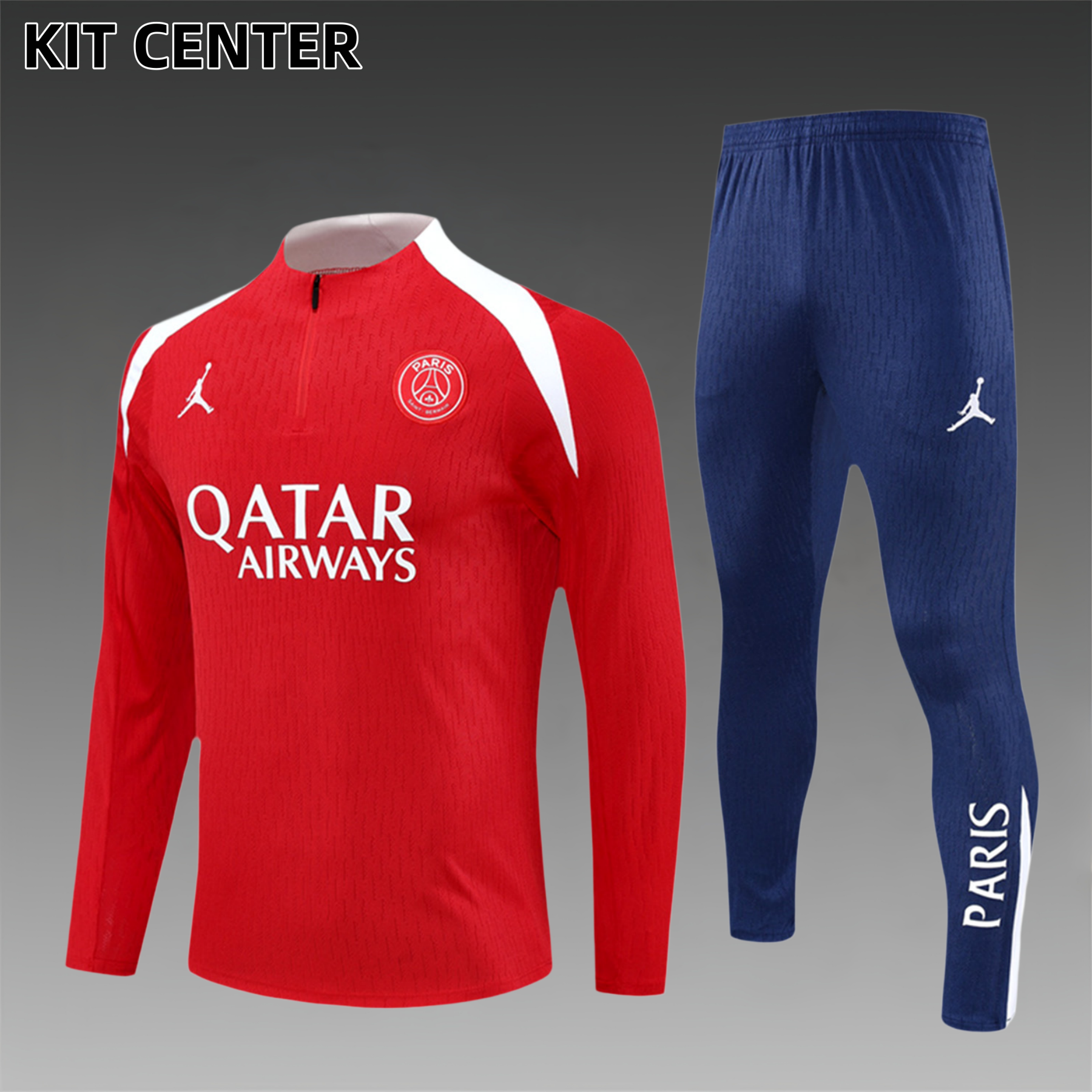 2025/2026 Paris Saint-Germain Half-Zip Tracksuit (Adult Kit)