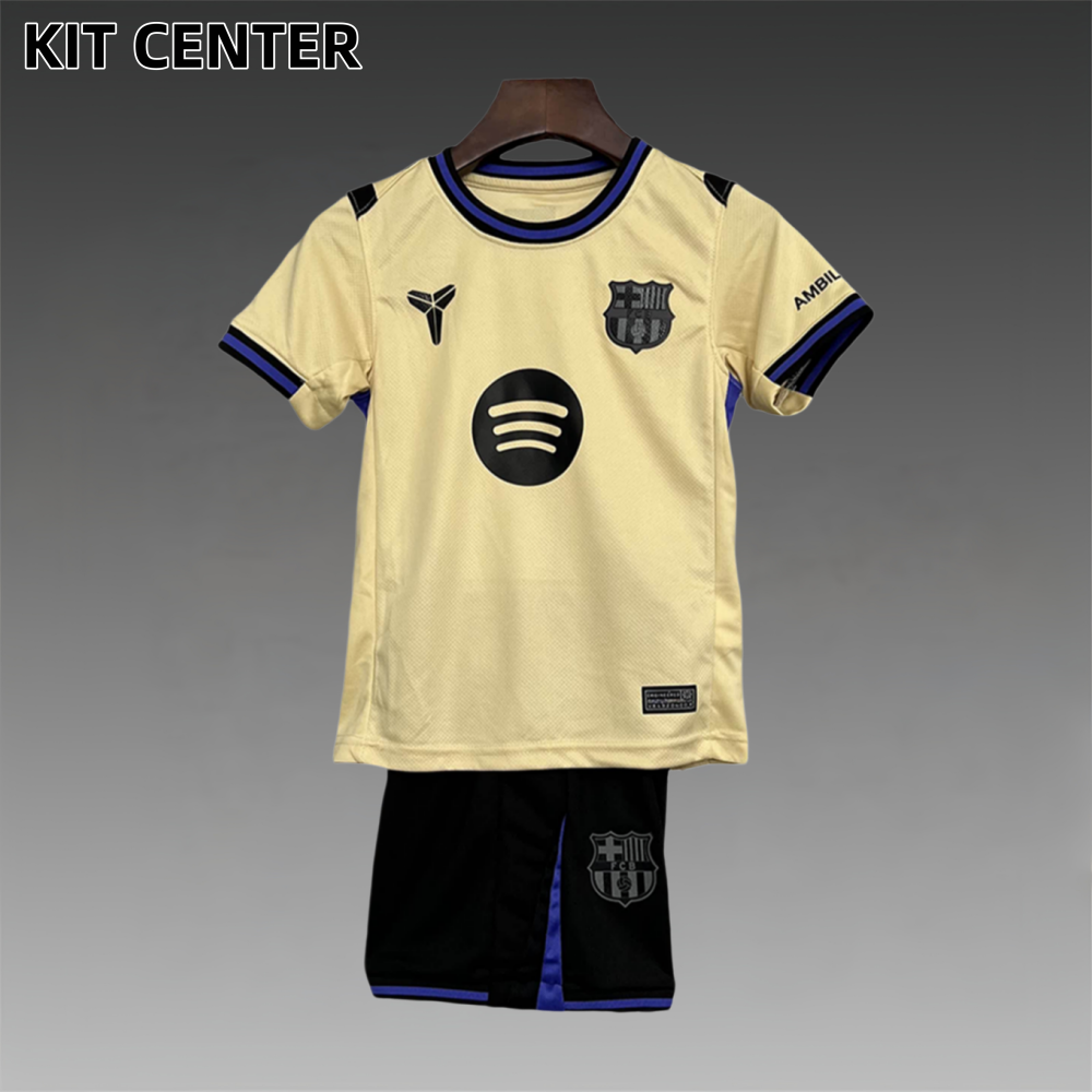 2025/2026 Barcelona Fan Away Football Shirt (Kids Kit socks)