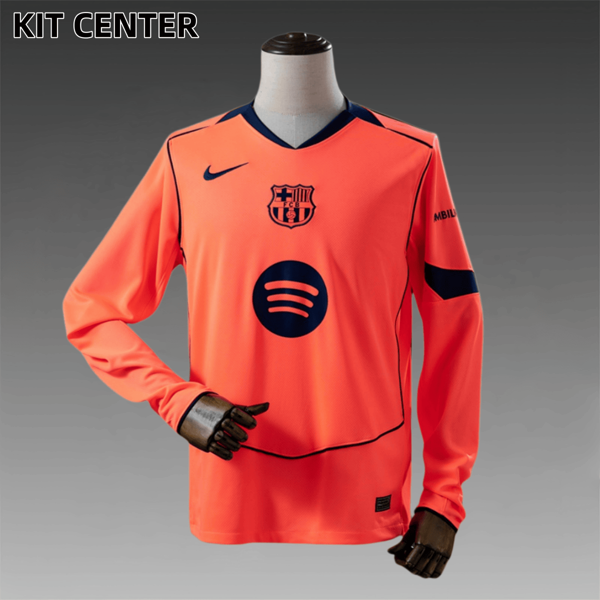 2025/2026 Barcelona Third Away  Long Sleeve Football Jersey (Fans)