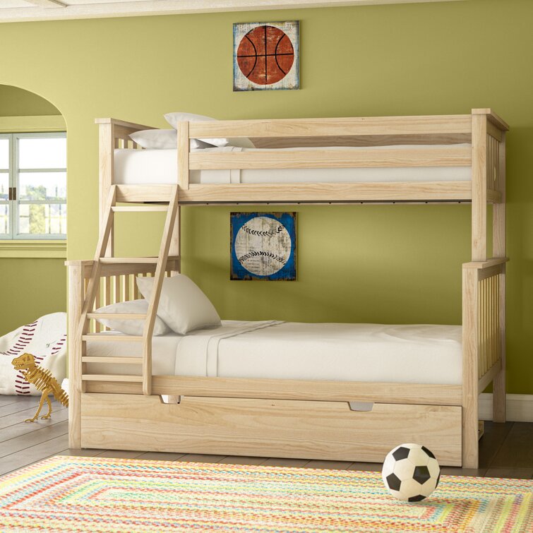 Juliann Solid Wood Standard Bunk Bed with Trundle by Harriet Bee