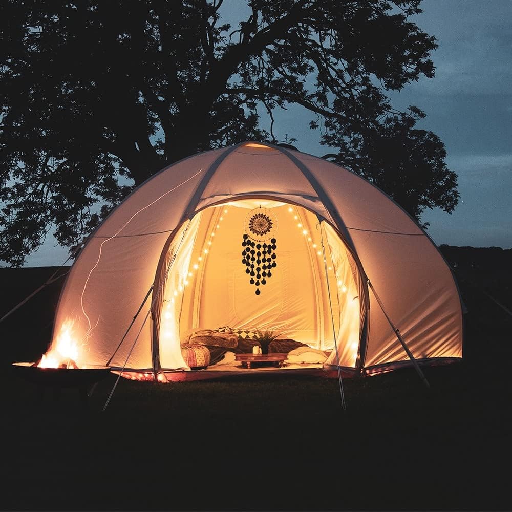 Nova Air Dome Tent | Inflatable Air Beam Structure Including Air Pump - Durable and Lightweight All-Weather Polycotton Material | Luxury Glamping Tent by Boutique Camping&reg;
