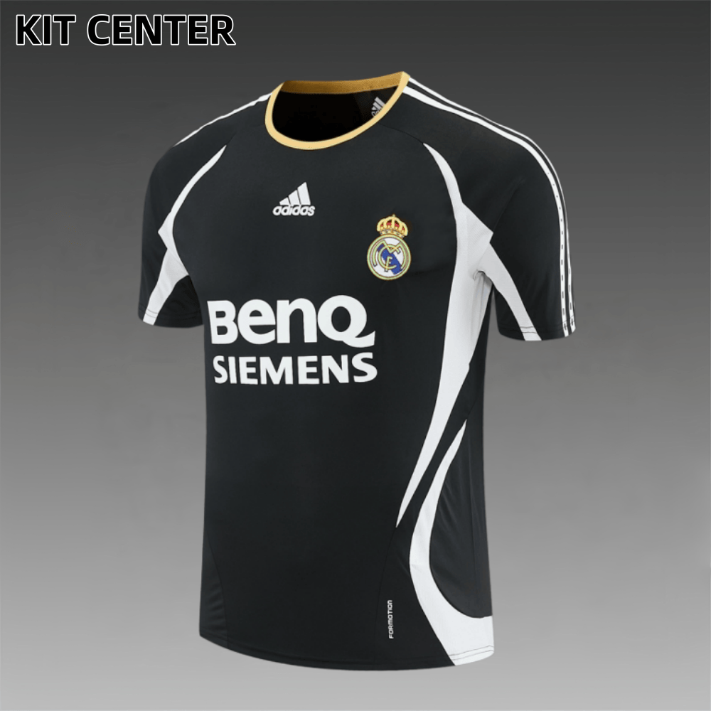 06/07 Real Madrid Retro Training Uniform short sleeves- Sleeve Football Shirt