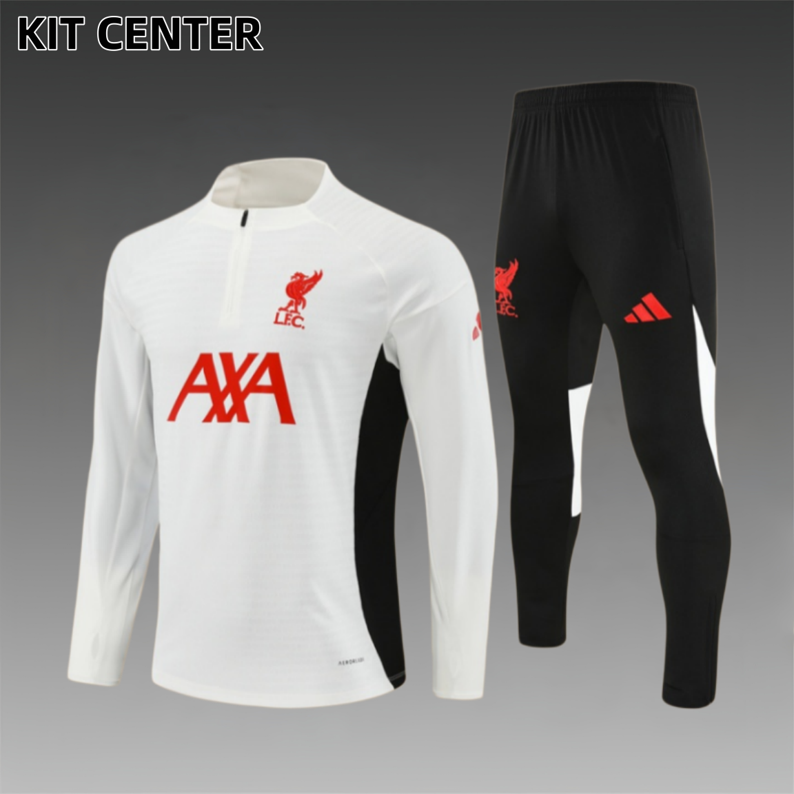 25/26 Liverpool beige Half Zip Training Kit (Adult Kids Kit)