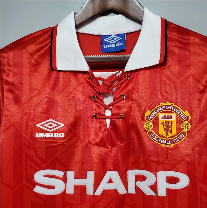 92/94 Manchester United home retro football jersey