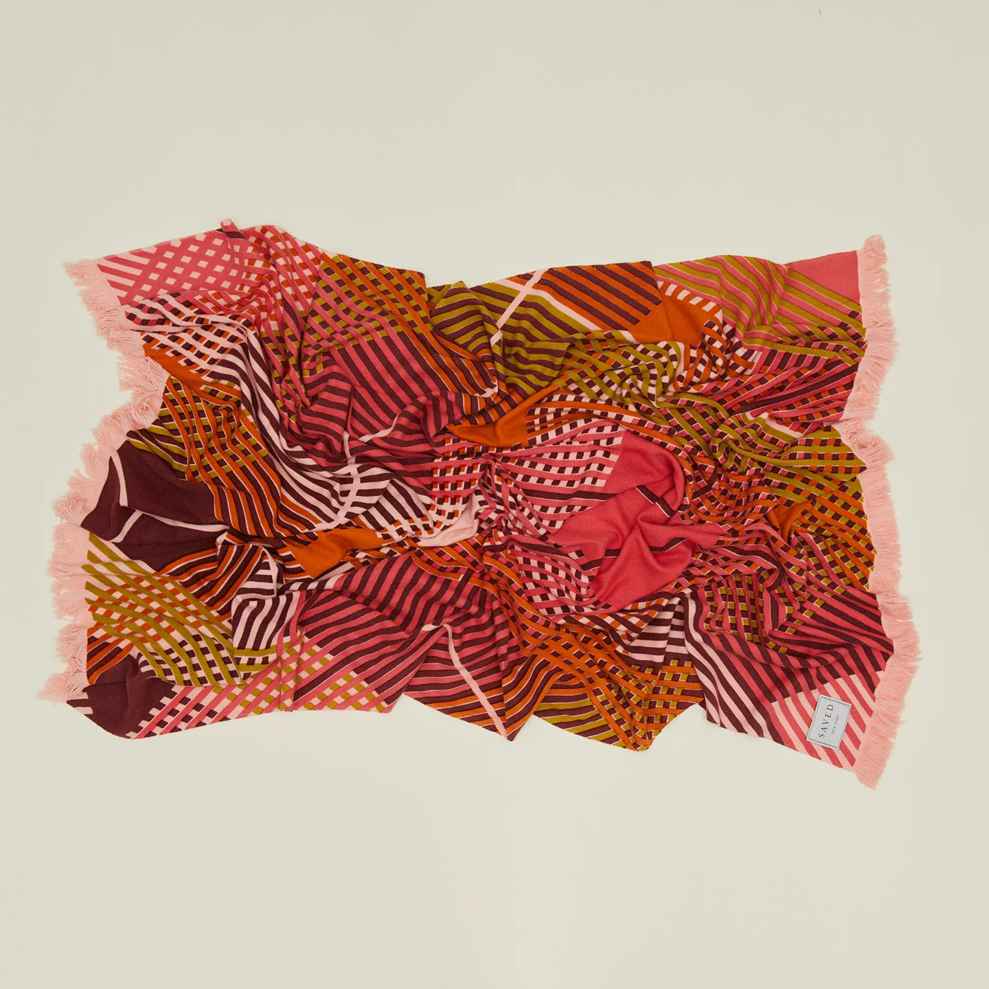 Bias Plaid Cashmere Throw