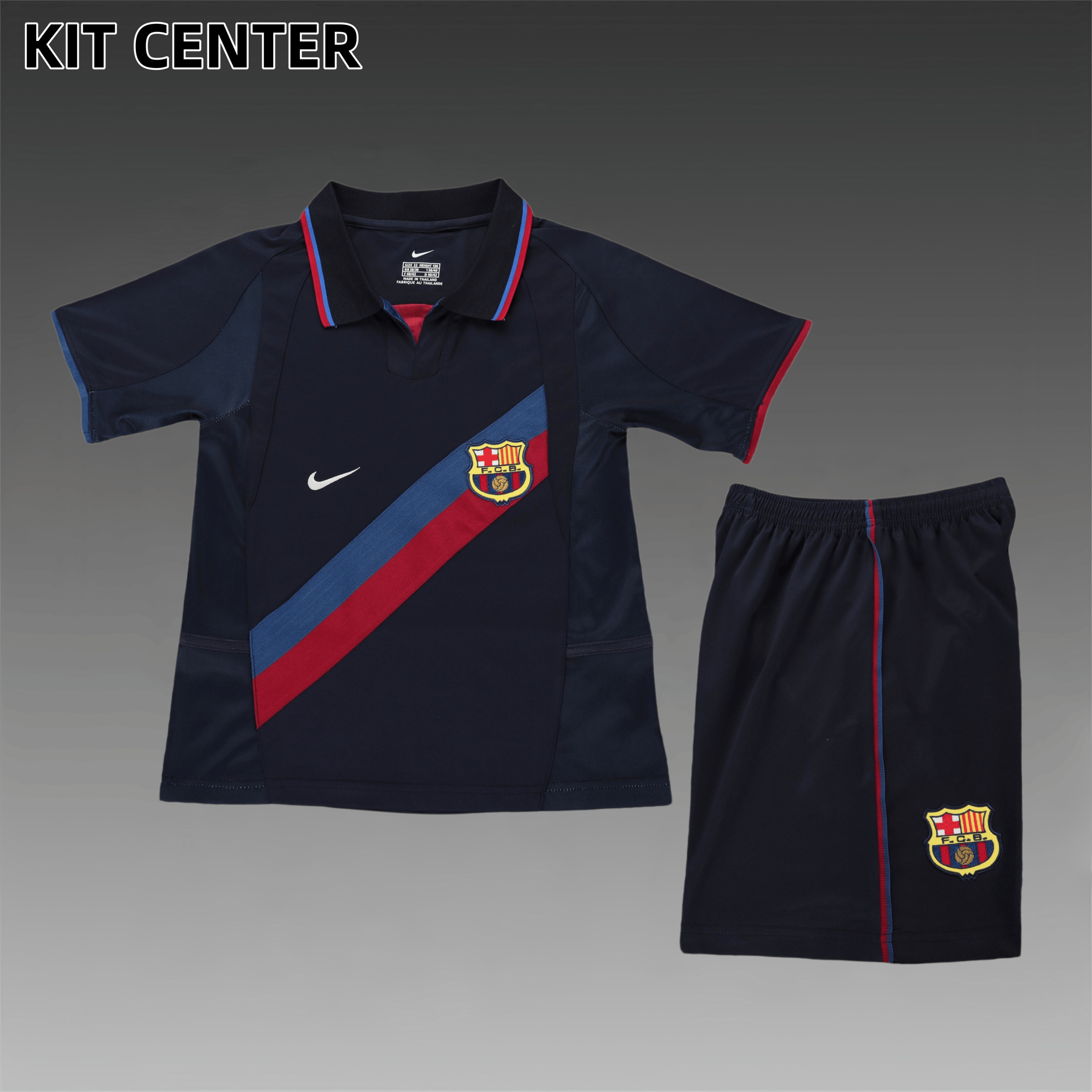 2002/2003 Barcelona Third Away Retro Football Shirt (Kids Kit)
