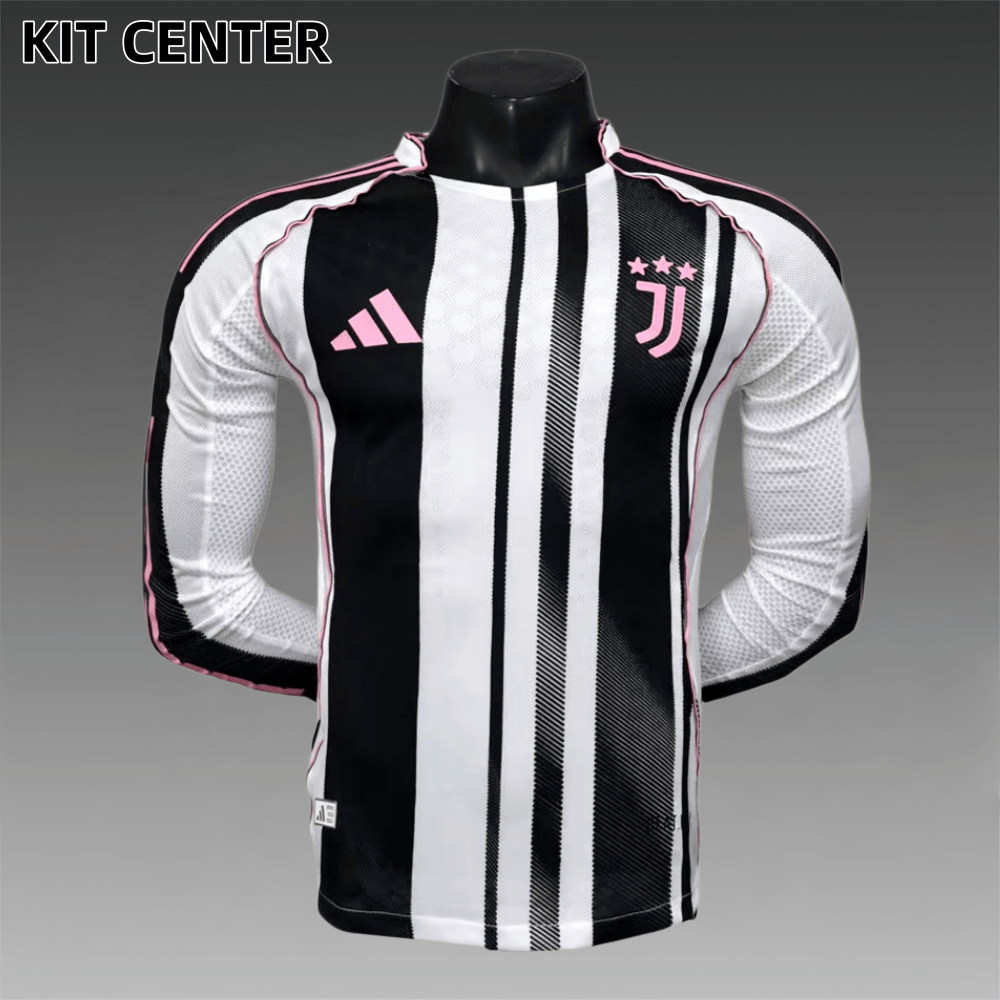 2025/2026 Juventus Home Football Shirt (Player Long Sleeve)