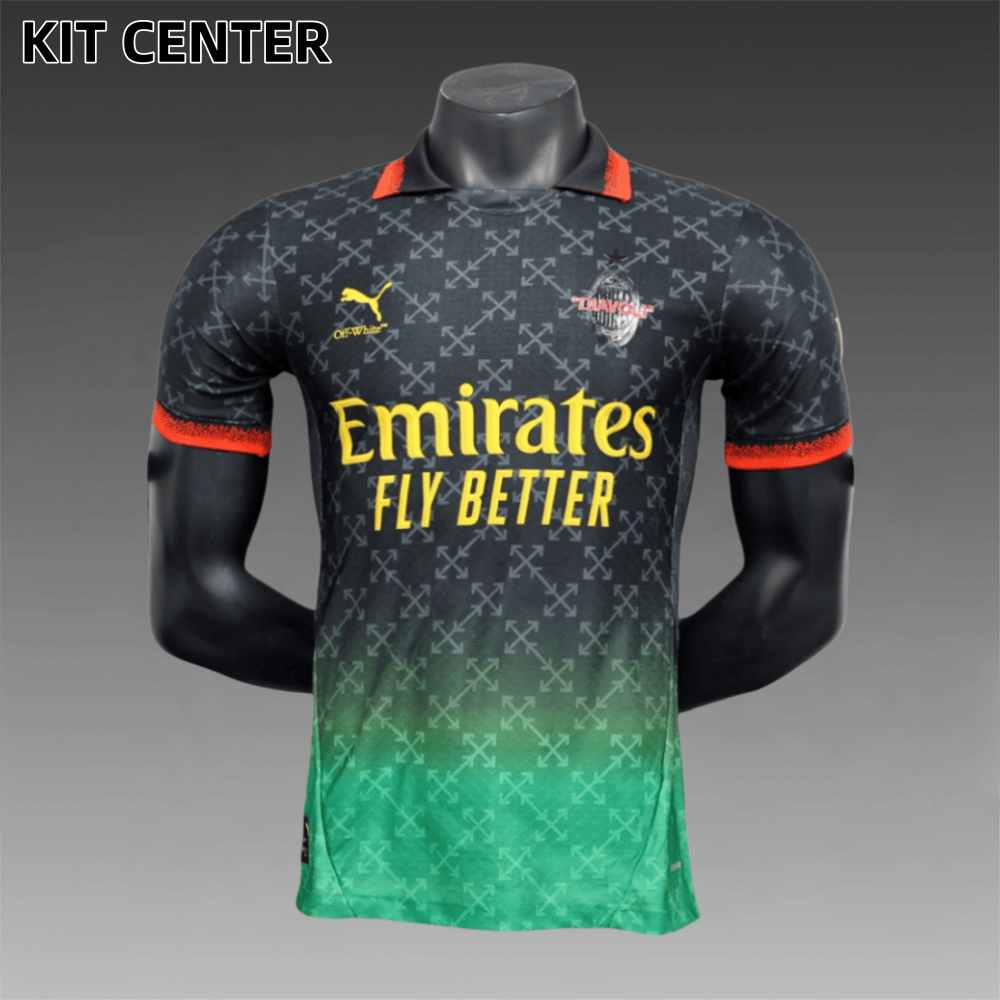 2025/2026 AC Milan Third Away Special Edition Black Football Shirt (Player Edition)