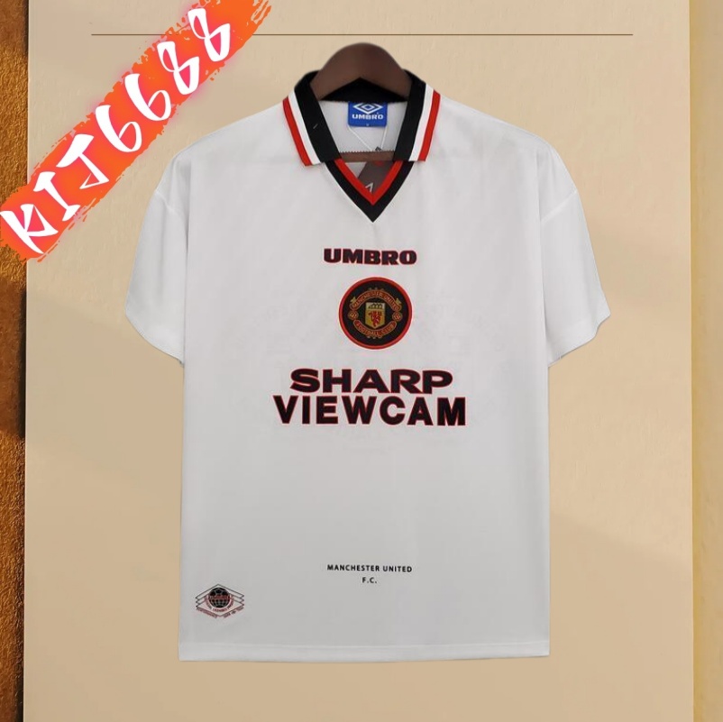 96/97 Manchester United Away retro football jersey