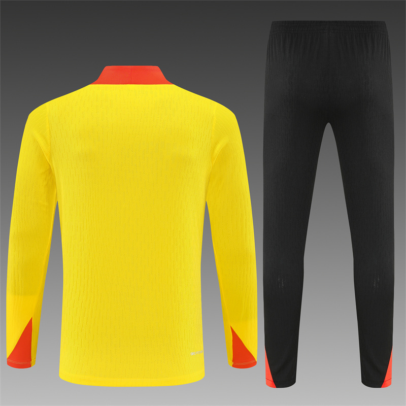 25/26 Brazil yellow Half Zip Training Kit (Adult Kids Kit)