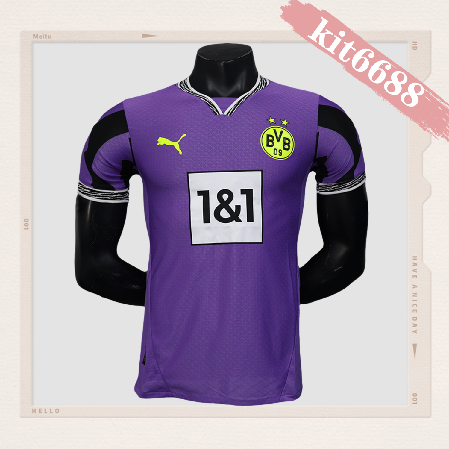 2025/2026 Dortmund Goalkeeper Purple Football Shirt (Player Edition)