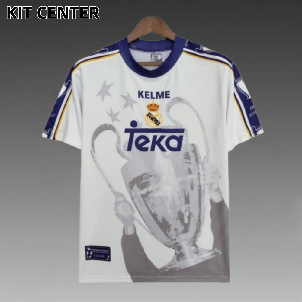 1997/1998 Real Madrid Champions League 7 Champions Commemorative Edition Retro Football Shirt