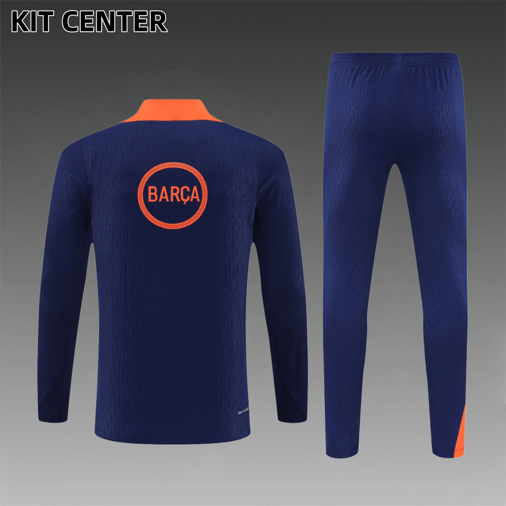 2025/2026 Barcelona Half Zip Tracksuit (Adult Kit)