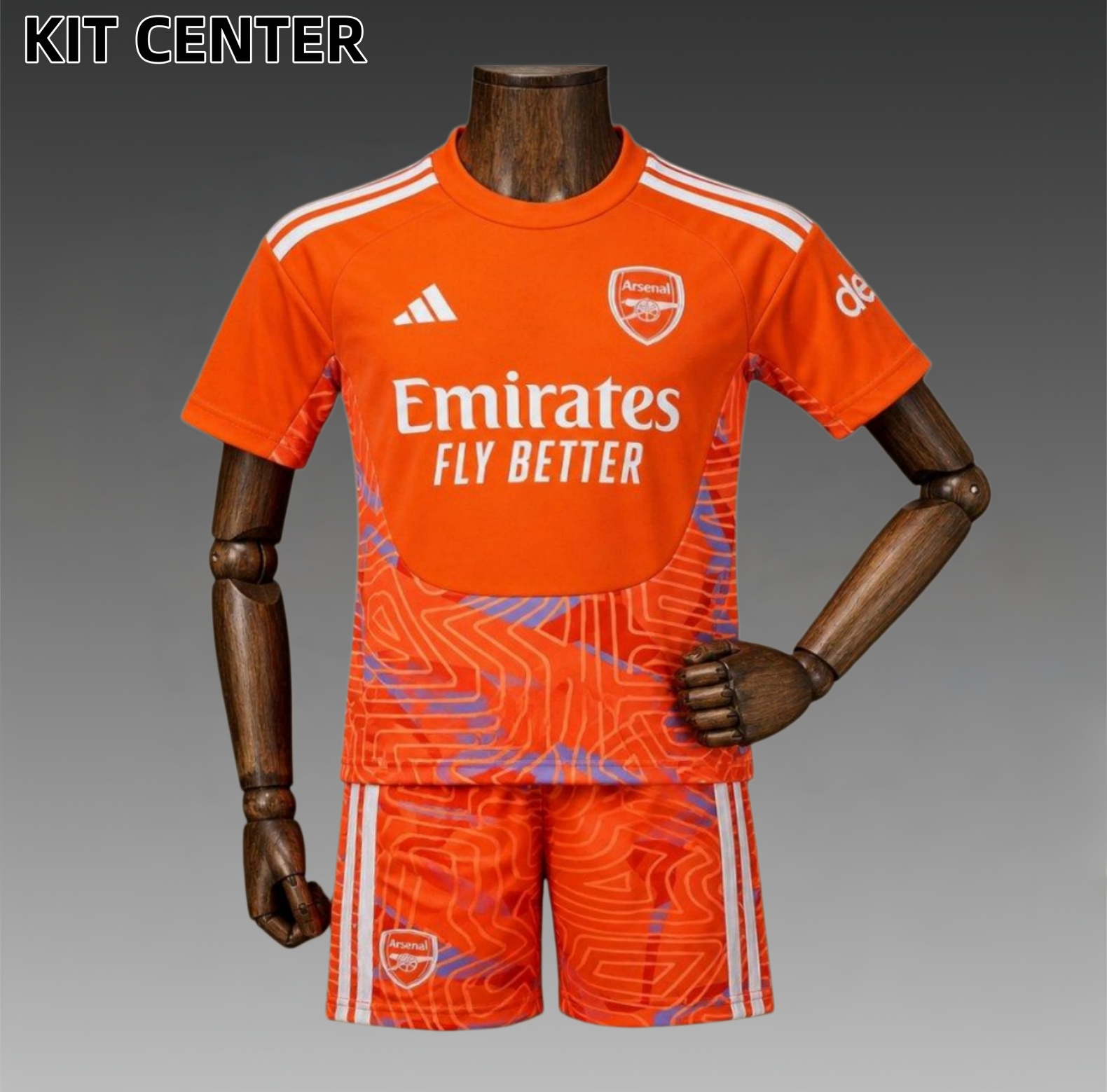 2026/2027 Arsenal Goalkeeper Orange Football Shirt (Adult Kids Kit socks)