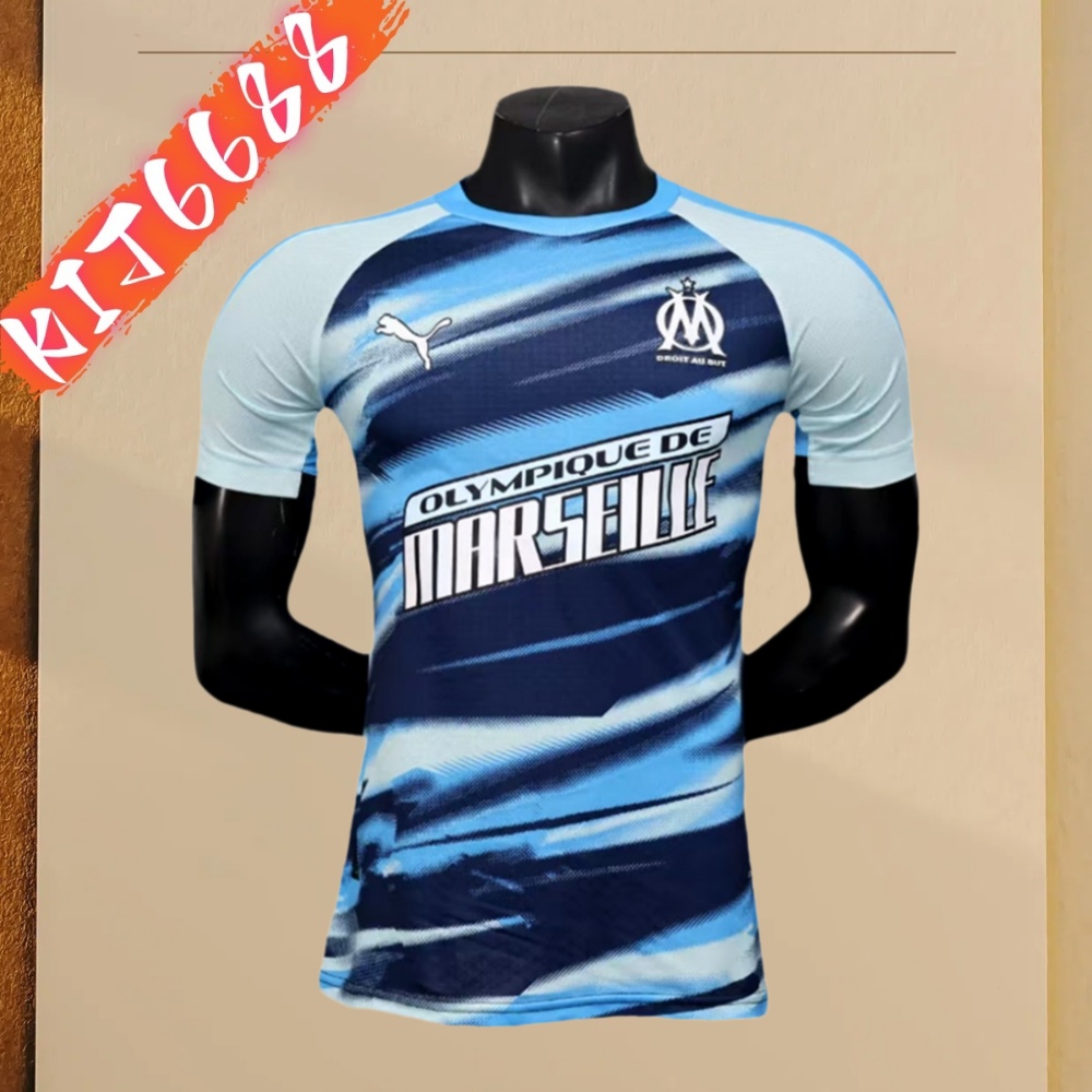 2025/2026 Marseille pre-match training football shirt (playerEdition)