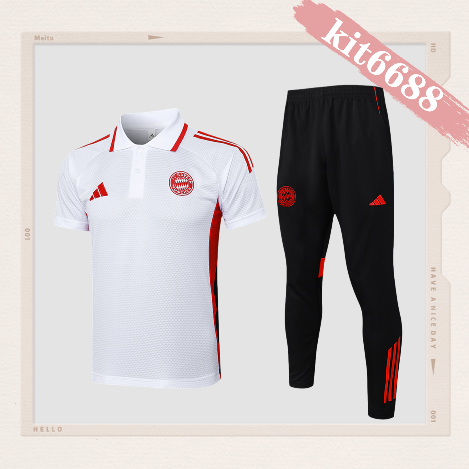 2025/2026 Bayern Munich polo white (adult kit)