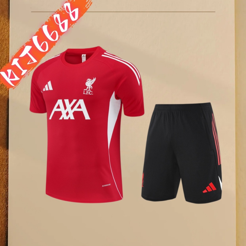 25/26 Liverpool red Short Sleeve Training Wear ( Adult kit Kids )