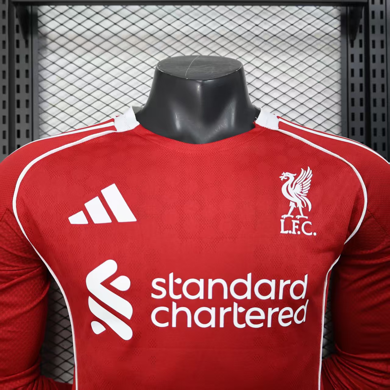 2025/2026 Liverpool FC Home Long Sleeve Football Shirt (Player)